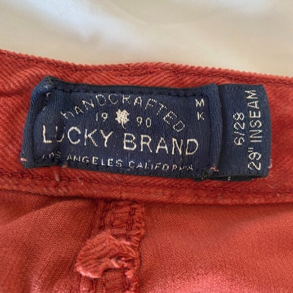 Lucky Brand Rust Corduroy Lolita Pants - Picture 6 of 9